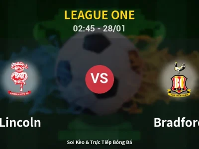 Kết Quả: Lincoln 3-0 Bradford – Highlight & Bàn Thắng | League One