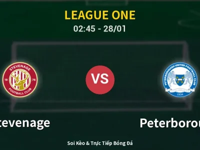 Kết Quả: Stevenage 1-0 Peterborough – Highlight & Bàn Thắng | League One