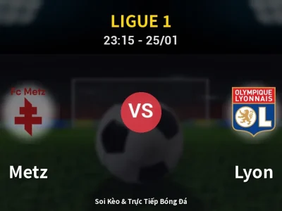 Soi Kèo Metz vs Lyon – 23:15 25/01 | Nhận Định, Dự Đoán Tỷ Số