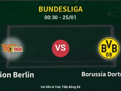 Kết Quả: Union Berlin 0-3 Borussia Dortmund – Highlight & Bàn Thắng | Bundesliga