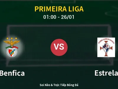 Kết Quả: Benfica 4-0 Estrela – Highlight & Bàn Thắng | Primeira Liga