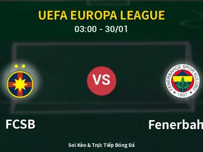 Kết Quả: FCSB 1-1 Fenerbahçe – Highlight & Bàn Thắng | UEFA Europa League