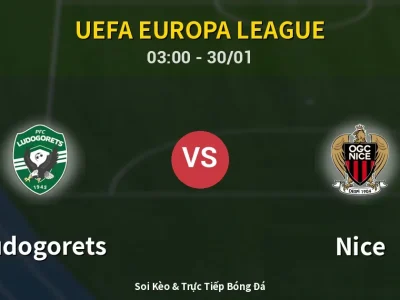 Kết Quả: Ludogorets 1-0 Nice – Highlight & Bàn Thắng | UEFA Europa League