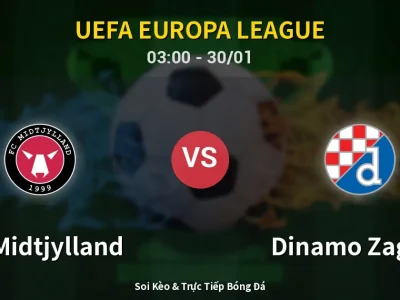Kết Quả: FC Midtjylland 2-0 Dinamo Zagreb – Highlight & Bàn Thắng | UEFA Europa League
