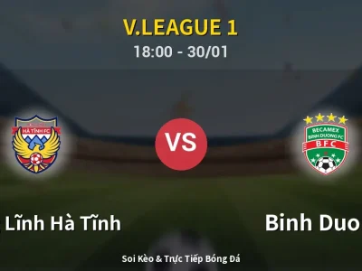 Kết Quả: Hồng Lĩnh Hà Tĩnh 0-0 Binh Duong – Highlight & Bàn Thắng | V.League 1