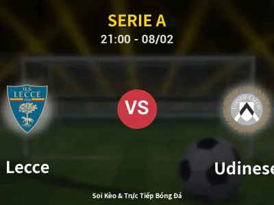 🔴 Trực Tiếp: Lecce 1-1 Udinese – Link Xem Serie A (Full HD)