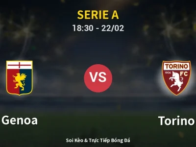 🔴 Trực Tiếp: Genoa 2-0 Torino – Link Xem Serie A (Full HD)