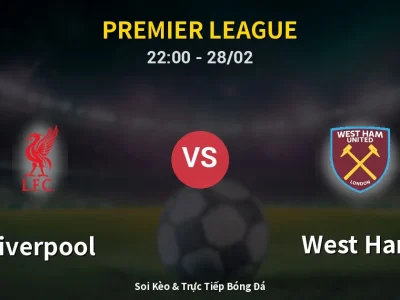 Soi Kèo Liverpool vs West Ham – 22:00 28/02 | Nhận Định, Dự Đoán Tỷ Số