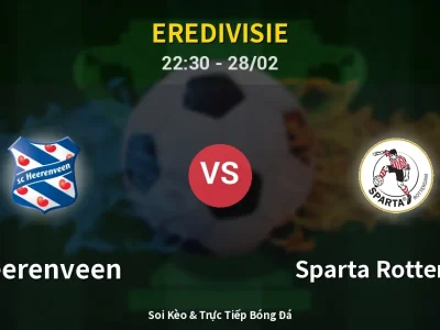 Soi Kèo Heerenveen vs Sparta Rotterdam – 22:30 28/02 | Nhận Định, Dự Đoán Tỷ Số
