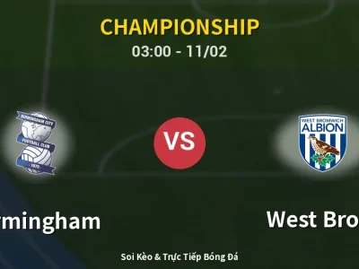 Kết Quả: Birmingham 0-0 West Brom – Highlight & Bàn Thắng | Championship