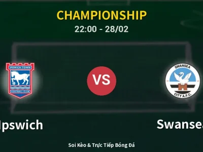 Soi Kèo Ipswich vs Swansea – 22:00 28/02 | Nhận Định, Dự Đoán Tỷ Số