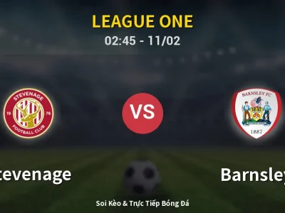 Soi Kèo Stevenage vs Barnsley – 02:45 11/02 | Nhận Định, Dự Đoán Tỷ Số