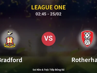 Kết Quả: Bradford 1-0 Rotherham – Highlight & Bàn Thắng | League One