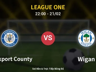 🔴 Trực Tiếp: Stockport County 1-2 Wigan – Link Xem League One (Full HD)