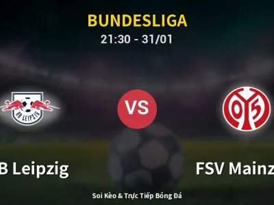🔴 Trực Tiếp: RB Leipzig 0-0 FSV Mainz 05 – Link Xem Bundesliga (Full HD)
