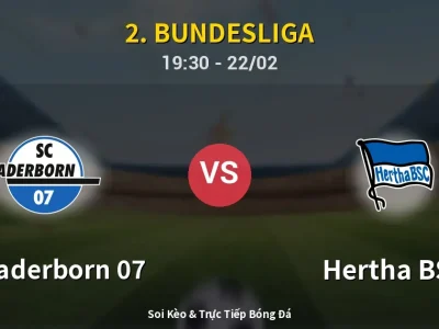 Soi Kèo SC Paderborn 07 vs Hertha BSC – 19:30 22/02 | Nhận Định, Dự Đoán Tỷ Số
