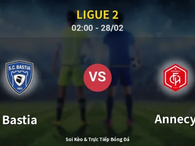 Kết Quả: Bastia 0-2 Annecy – Highlight & Bàn Thắng | Ligue 2
