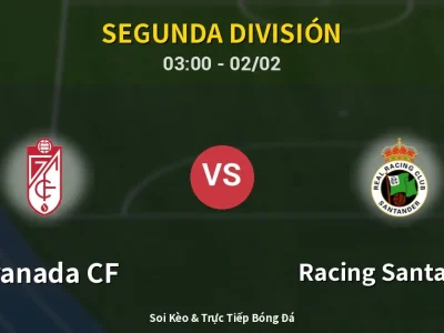Kết Quả: Granada CF 1-0 Racing Santander – Highlight & Bàn Thắng | Segunda División