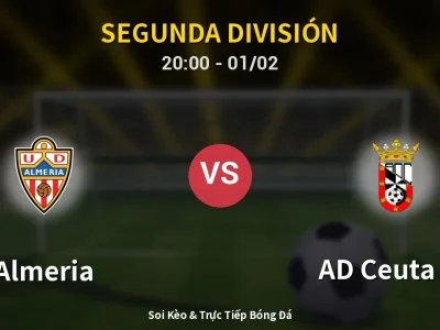 🔴 Trực Tiếp: Almeria 3-1 AD Ceuta FC – Link Xem Segunda División (Full HD)