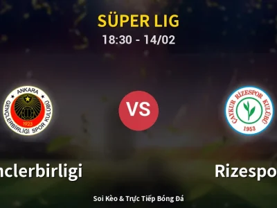 🔴 Trực Tiếp: Genclerbirligi 2-0 Rizespor – Link Xem Süper Lig (Full HD)