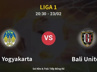 🔴 Trực Tiếp: PSIM Yogyakarta 1-3 Bali United – Link Xem Liga 1 (Full HD)