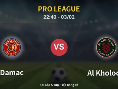 🔴 Trực Tiếp: Damac 0-0 Al Kholood – Link Xem Pro League (Full HD)