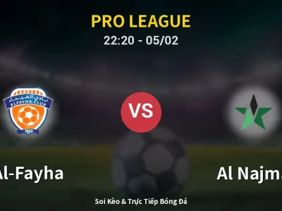 🔴 Trực Tiếp: Al-Fayha 1-0 Al Najma – Link Xem Pro League (Full HD)