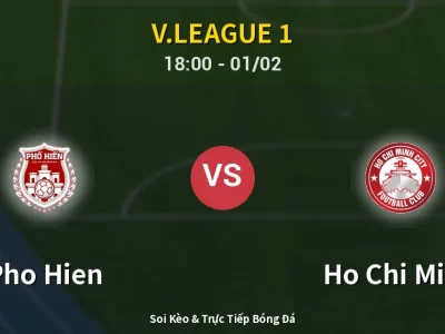Kết Quả: Pho Hien 1-2 Ho Chi Minh – Highlight & Bàn Thắng | V.League 1
