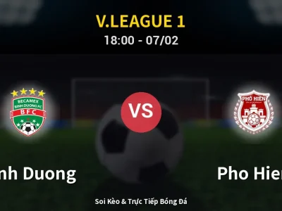 Kết Quả: Binh Duong 1-2 Pho Hien – Highlight & Bàn Thắng | V.League 1