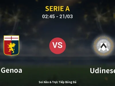 Kết Quả: Genoa 0-2 Udinese – Highlight & Bàn Thắng | Serie A
