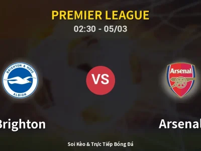 Kết Quả: Brighton 0-1 Arsenal – Highlight & Bàn Thắng | Premier League