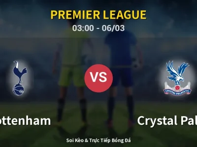 Kết Quả: Tottenham 1-3 Crystal Palace – Highlight & Bàn Thắng | Premier League