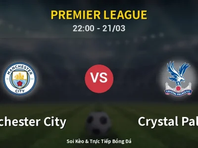 Soi Kèo Manchester City vs Crystal Palace – 22:00 21/03 | Nhận Định, Dự Đoán Tỷ Số
