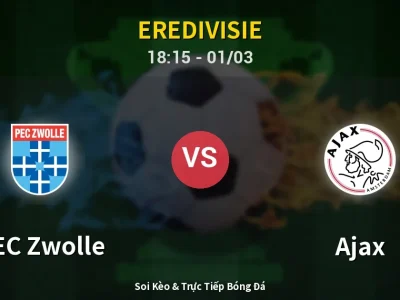 Kết Quả: PEC Zwolle 0-0 Ajax – Highlight & Bàn Thắng | Eredivisie