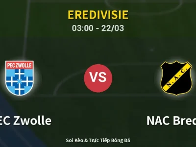 Kết Quả: PEC Zwolle 2-1 NAC Breda – Highlight & Bàn Thắng | Eredivisie