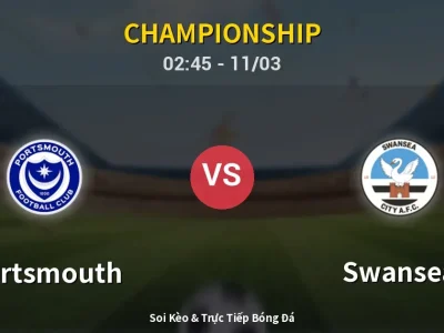 Kết Quả: Portsmouth 1-2 Swansea – Highlight & Bàn Thắng | Championship