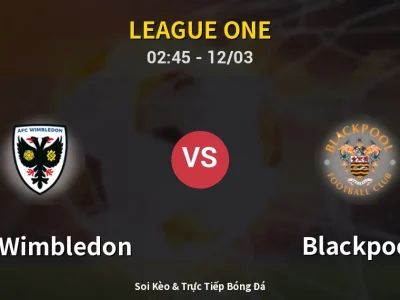 Kết Quả: AFC Wimbledon 4-1 Blackpool – Highlight & Bàn Thắng | League One