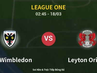 Kết Quả: AFC Wimbledon 2-4 Leyton Orient – Highlight & Bàn Thắng | League One