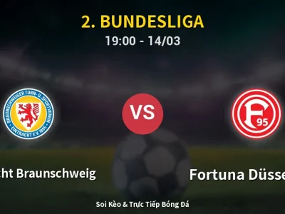 Kết Quả: Eintracht Braunschweig 1-0 Fortuna Düsseldorf – Highlight & Bàn Thắng | 2. Bundesliga