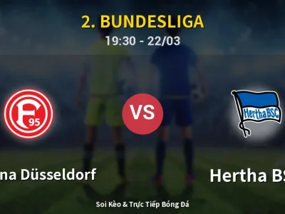🔴 Trực Tiếp: Fortuna Düsseldorf 2-4 Hertha BSC – Link Xem 2. Bundesliga (Full HD)