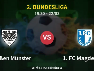 🔴 Trực Tiếp: Preußen Münster 1-2 1. FC Magdeburg – Link Xem 2. Bundesliga (Full HD)