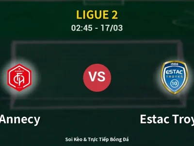 Kết Quả: Annecy 1-2 Estac Troyes – Highlight & Bàn Thắng | Ligue 2