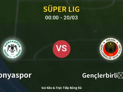 Kết Quả: Konyaspor 1-0 Gençlerbirliği S.K. – Highlight & Bàn Thắng | Süper Lig
