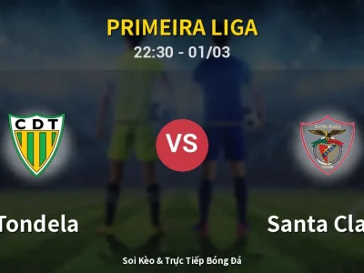 🔴 Trực Tiếp: Tondela 0-0 Santa Clara – Link Xem Primeira Liga (Full HD)