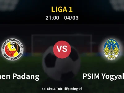Soi Kèo Semen Padang vs PSIM Yogyakarta – 21:00 04/03 | Nhận Định, Dự Đoán Tỷ Số