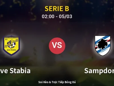 Kết Quả: Juve Stabia 1-1 Sampdoria – Highlight & Bàn Thắng | Serie B