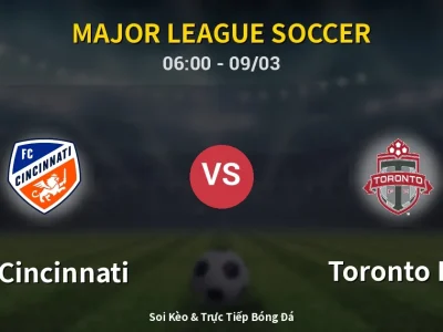 Kết Quả: FC Cincinnati 0-1 Toronto FC – Highlight & Bàn Thắng | Major League Soccer