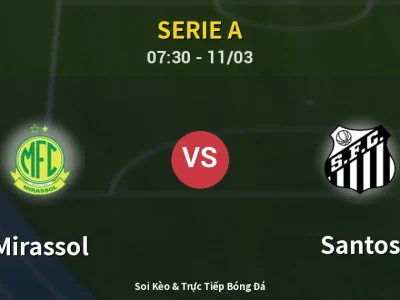 Kết Quả: Mirassol 2-2 Santos – Highlight & Bàn Thắng | Serie A