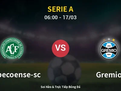 🔴 Trực Tiếp: Chapecoense-sc 1-1 Gremio – Link Xem Serie A (Full HD)