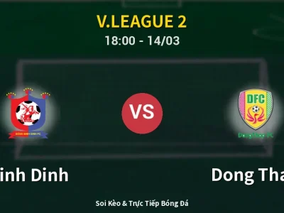 Kết Quả: Binh Dinh 3-1 Dong Thap – Highlight & Bàn Thắng | V.League 2